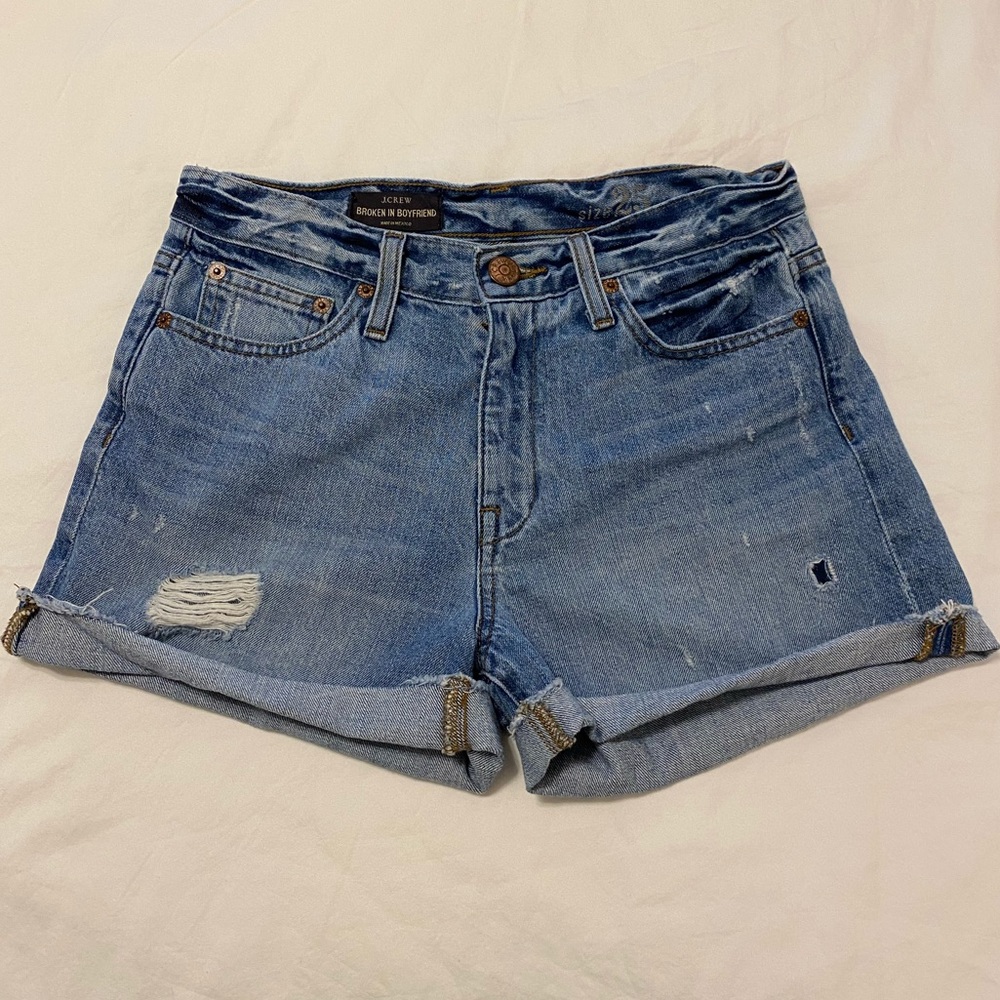 J. Crew Broken-In Boyfriend Denim Shorts